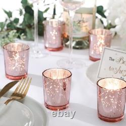 Raiten 50 Pcs Votive Candle Holder Bulk Glass Votive Candle Holder Tealight
