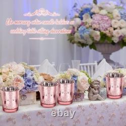Raiten 50 Pcs Votive Candle Holder Bulk Glass Votive Candle Holder Tealight