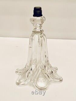 Rare Antique Baccarat Scalloped Glass Epergne Part Candelabra Candlestick Finial