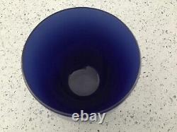 Rare Glassybaby FOREVER Blue Handblown Glass Votive Candleholder