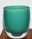 Rare Glassybaby Soft Green Fred Hutch Cures Start Here Votive Candle Holder