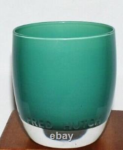Rare Glassybaby Soft Green Fred Hutch Cures Start Here Votive Candle Holder