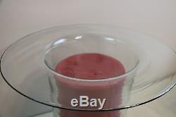 Rare PARTYLITE New 3 Wick Candle & Replacement Glass Hurricane Retired