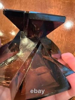 Rare Ruba Rombic Dark Brown Candlesticks WOW
