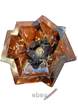 Rare Ruba Rombic Dark Brown Candlesticks WOW