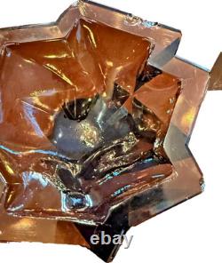 Rare Ruba Rombic Dark Brown Candlesticks WOW