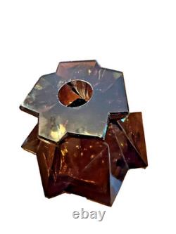 Rare Ruba Rombic Dark Brown Candlesticks WOW