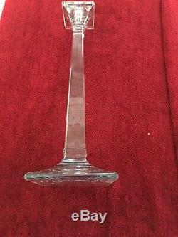 Rare VINTAGE HEISEY 15 1/4 Tall Candlestick Signed