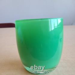 Rare glassybaby votive candle holder slalom do what is right always