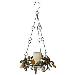 Recycled Glass Candle Plant Holder Hanging Chandelier Dan Quaynor Ghana Ornate