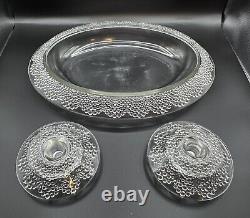 Rene Lalique Saint Gall Jardiniere Centerpiece with Pair of Candle Holders 1934