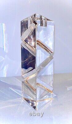 Riedel Trapezoid Crystal Candlestick Holder Made in Austria