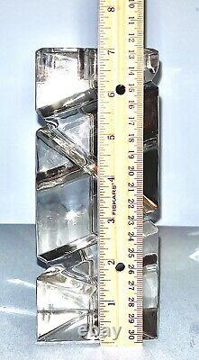 Riedel Trapezoid Crystal Candlestick Holder Made in Austria