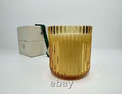 Rolex glass candle holder green candle