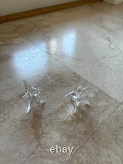 Rosenthal Moravian Star 9 Point Crystal Glass Star Candle Holders Set of 10 Rosenthal Moravian Star 9 Point Crystal Glass Star Candle Holders Set of 10
