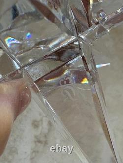 Rosenthal Moravian Star 9 Point Crystal Glass Star Candle Holders Set of 10