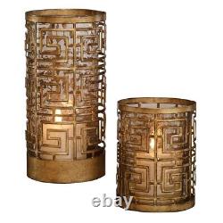 Ruhi 10.5 inch Candleholder (Set of 2) 5 inches wide by 5 inches deep