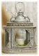Rustic Ornate Metal Lantern Withglass Candle Holder Patio Home Decor 17.5 H New