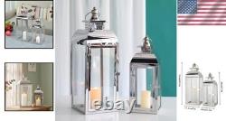 Rustic Stainless Steel Candle Holders