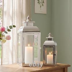 Rustic Stainless Steel Candle Holders
