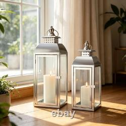 Rustic Stainless Steel Candle Holders