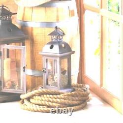 Rustic Wood Candle Lantern Candleholder 10 pc Set Wedding Centerpieces