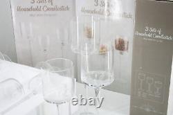 SEE NOTES Romadedi Glass Candle Holder Tea Light Votive Stemmed Decoration