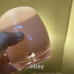 SNUGGLE Glassybaby Hand Blown Glass Candle Holder Sticker Light Pale Pinks
