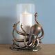 Spi Home Aluminum Octopus Hurricane Candleholder 14h