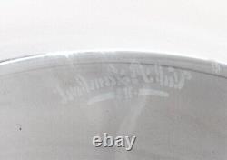 STUNNING Etched Val St. Lambert Belgian Crystal Candle Holder Pair RARE