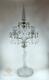Stunning Large 2ft Antique Baccarat Crystal Glass Frosted Lady Candelabra