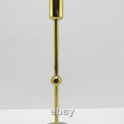 Scandinavian Candle Holder By Gunnar Ander For Ystad Metall Brass&Glass set of 2