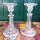 Schmid Candle Holders Glass 19th Century Signed