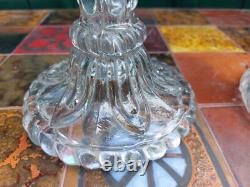 Schmid Candle Holders Glass 19th Century Signed