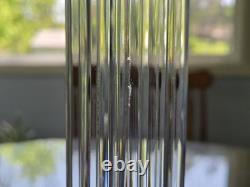 Set 3 Heavy Crystal Glass Eminence Candle Holders Bohemia Czech 16,14 & 12 Tall