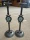 Set Of 2 Murano Art Collection- Cordova Wrought Iron Candlesticks, Candle Holder