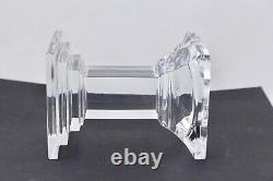 Set Of 2 Waterford Crystal 5-3/8 Inch Metropolitan Candle Pillars