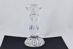 Set Of 2 Waterford Crystal Bethany Pillars Candleholders Made In Ireland Mint