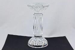 Set Of 2 Waterford Crystal Bethany Pillars Candleholders Made In Ireland Mint