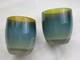Set Of Two-glassybaby Hudson Blue Green Votive Candle Holder Pre Truskelion