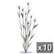 Set Of 10 Silver Calla Lilies Tealight Candelabras Candle Holders