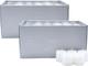 Set Of 144 Unscented White Votive Candles Bulk Pack, Clean-burning