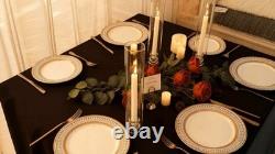 Set of 16 Hurricane Glass Candle Holders, 11.8 in Tall
