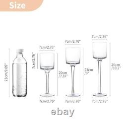 Set of 18 Glass Candle Holders with Stems for Floating Candles Display