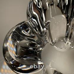 Set of 2 BACCARAT France Crystal Glass DIOMEDE Candlesticks Candle Holders 3.5