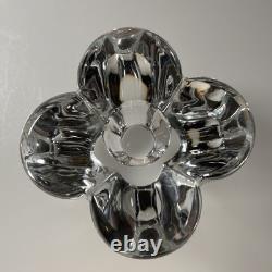 Set of 2 BACCARAT France Crystal Glass DIOMEDE Candlesticks Candle Holders 3.5