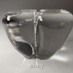 Set of 2 BACCARAT France Crystal Glass DIOMEDE Candlesticks Candle Holders 3.5