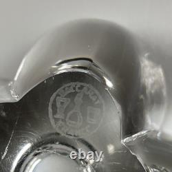 Set of 2 BACCARAT France Crystal Glass DIOMEDE Candlesticks Candle Holders 3.5