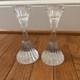 Set Of 2 Baccarat France Massena Crystal Candlestick Candle Holders Vintage Vtg