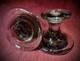 Set Of 2 Danish Holmegaard Per Lutken Signed Smoked Candle Holders 1960s Rare